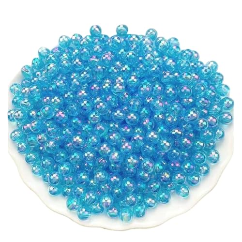 SQING Großes Paket 3/4/5/6/8/10 Großhandel AB Farbe Runde Acryl Perlen Gerade Loch Transparent for Schmuck Machen DIY Armband(Colour17,10mm 900PCS) von SQING