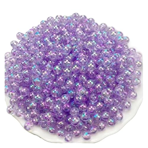 SQING Großes Paket 3/4/5/6/8/10 Großhandel AB Farbe Runde Acryl Perlen Gerade Loch Transparent for Schmuck Machen DIY Armband(Colour18,3mm 35000pcs) von SQING