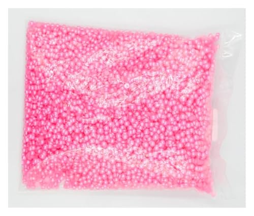 SQING Großpackung 1,5 mm ~ 14 mm Kunstperlen Elfenbeinweiß AB Mehrfarbige halbrunde Perle mit flacher Rückseite ABS-Kunststoff DIY Nail Art Glitzer(Light Rose,6mm 5000pcs) von SQING