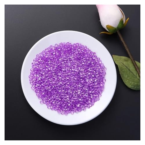 SQING Kreis Esstisch 2000 Stück 4 5 mm Kristallvasenfüller gefälschte Diamanten klare Acryldiamanten Kristalle Edelsteine(Lavender2000pcs) von SQING