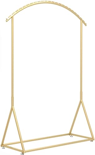 SQMGFA Garderobenständer, Kleiderständer, Einzelhandelsdisplay, Kleiderständer, freistehender Kleiderständer für Schlafzimmer oder Boutiquen/Gold/150 x 40 x 150 cm (Gold 150 x 40 x 150 cm) von SQMGFA