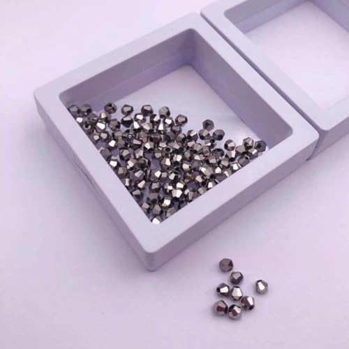 SQMSK 170/220 Stück 4/3 mm Kristallperlen, Doppelkegel-Glasperlen, Strass-Perlen für Mädchen und Frauen, DIY-Halsketten-Schmuckherstellung, 10 Farben von SQMSK