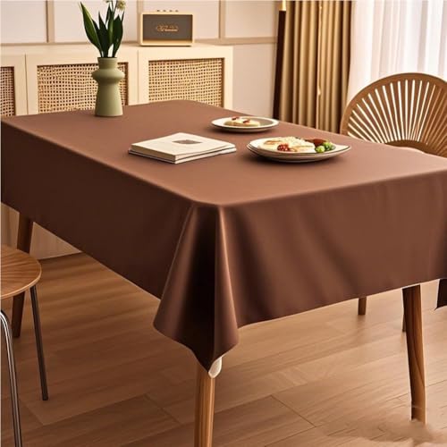 SQYDFDC Rechteckige wasserdichte Tischdecke Coffee color咖啡色 110 * 140cm von SQYDFDC