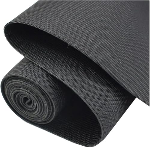 elastisch, elastische Schnur, elastische Schnur, 1 Meter 10-50 cm Gummibänder for Nähen Weiches Gummiband Unterwäsche Hosen Elastisches Gurtband DIY Zubehör(Black,10cm) von SRBLRM