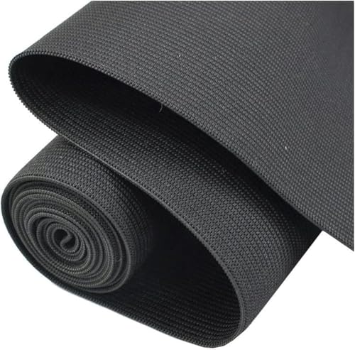 elastisch, elastische Schnur, elastische Schnur, 1 Meter 10-50 cm breit schwarz/weiß elastisches Band for Kleidung Kleid Taille DIY Nähzubehör(Black,Width 10cm) von SRBLRM