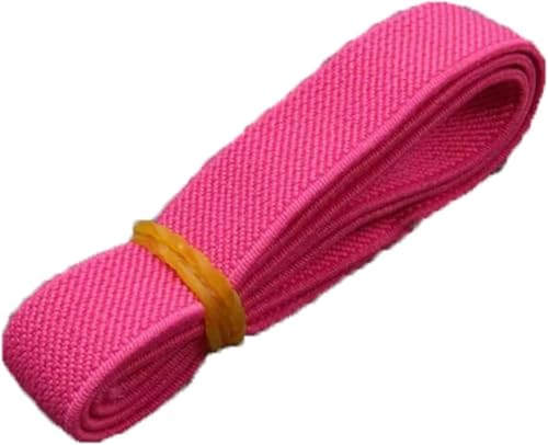 elastisch, elastische Schnur, elastische Schnur, 5 Meter 15 mm breites elastisches Band, buntes elastisches Gurtband for Unterwäsche, Kleidung, Gummiband, DIY-Nähzubehör(Rose Red) von SRBLRM