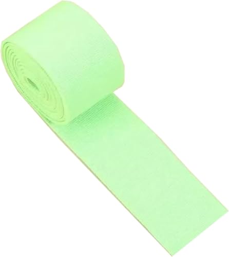 elastisch, elastische Schnur, elastische Schnur, 5 Meter Gummiband, 3 cm breit, flach, Hosengummiband, verdicktes Rockgummiband, Nähzubehör(Light Green) von SRBLRM