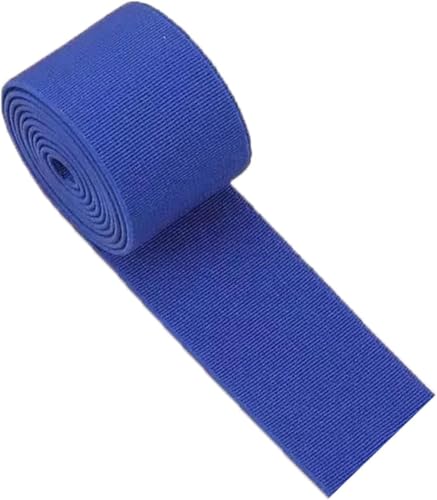 elastisch, elastische Schnur, elastische Schnur, 5 Meter Gummiband, 3 cm breit, flach, Hosengummiband, verdicktes Rockgummiband, Nähzubehör(Royal Blue) von SRBLRM