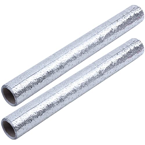 SRMAN 2X Küche ÖL Dicht Wasserdicht Aufkleber Aluminium Folie Küche Herd Kabinett Aufkleber Selbstklebende Tapeten DIY Wand Aufkleber 30 cm x 1 M von SRMAN