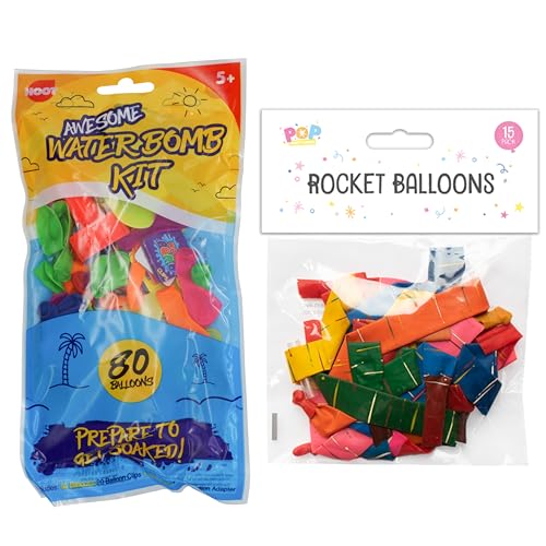 Modellierballon-Kit mit Pumpe (30 Stück) I Bunte Kunsthandwerk Twisting Latex Ballons I Ideal für Kinderpartys und Dekoration (117 Stück Ballons) von SRV Hub