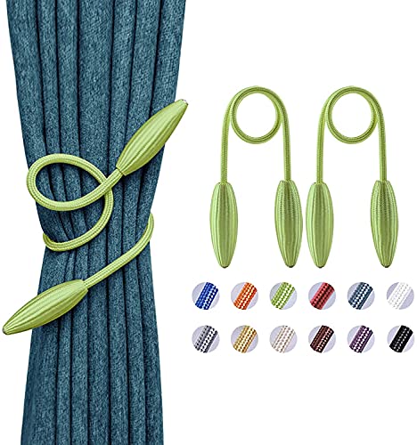 SSDD 2 Packung DIY. Twist Vorhang Raffbacks Kreative dekorative Drape Krawatte Backs European Style Random Modeling Vorhang Holdbacks für Home & Office-Fenster (Color : Tender Green, Size : 2 Pack) von SSDD