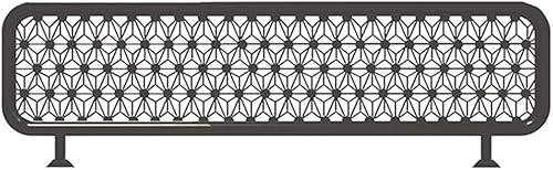 SSDDLZEQ Metall-Trennwände for Arbeitsplatten for BürorestaurantsTrennwände for Essbereiche Glas-Trennwände for Restaurants Dekoration(Black,30x50cm/11.81x19.68in) von SSDDLZEQ