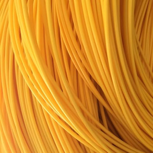 SSDDLZEQ Rattan-Kunststoff, gewebtes Rattan-Reparaturmaterial, rundes Kunststoff-Rattan, Rattanstuhl, Webmaterial for Gartenmöbel Geflochtenes Material(Yellow 3.0mm) von SSDDLZEQ