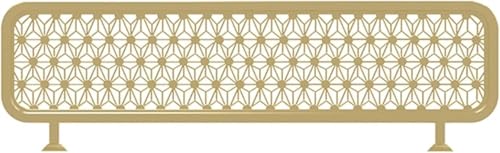 SSDDLZEQ Schreibtisch-Trennwand for den gewerblichen Gebrauch, Sichtschutz, Raumteiler for Essbereiche, Büros, Hotels, Bars Dekoration(Gold-b,50cm) von SSDDLZEQ