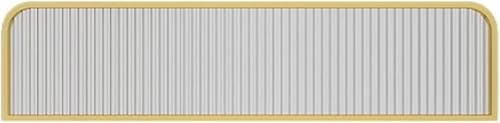 SSDDLZEQ Sichtschutzwand aus Edelstahl for Essbereiche und Schreibtische, Trennwand aus gestreiftem Glas Dekoration(Gold-2,25x80cm/9.84x31.49in) von SSDDLZEQ