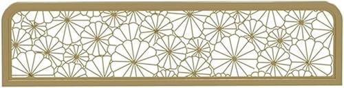 SSDDLZEQ Trennwände aus Eisen for Essbereiche, Restaurants und Büros, Sichtschutz, Trennwand, dekorativer Tischtrenner Dekoration(Gold,50x140cm/19.68x55.11in) von SSDDLZEQ