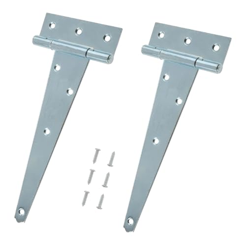 SSIMOO 2 Teile/Satz T Scharniere w/Schraube Metall 22,5 * 8,9 cm T Scharnier Hängen Schrank Tür Garten Tor Holz Fall Marine Bootfahren Caravan Yacht von SSIMOO