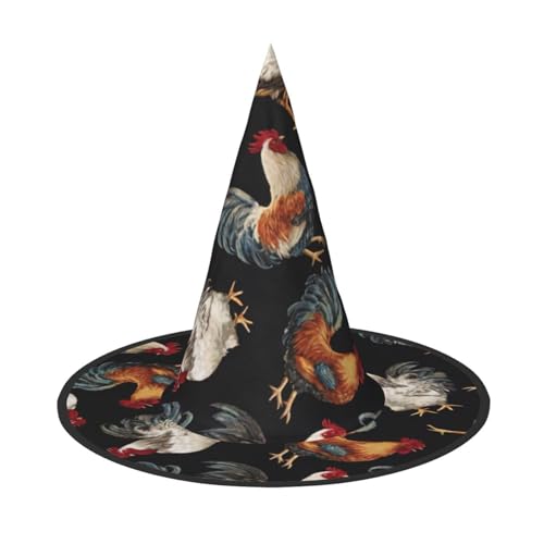 SSIMOO Französischer Hahn-Halloween-Partyhut, lustiger Halloween-Hut, Kostümzubehör für Halloween-Party-Dekoration von SSIMOO