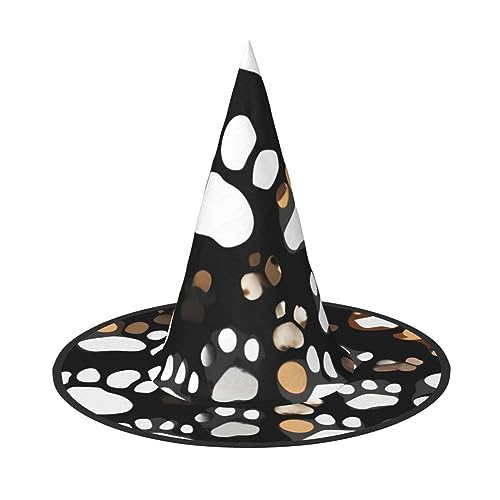 SSIMOO Halloween-Partyhut mit Hundepfotenabdruck, lustiger Halloween-Hut, Kostümzubehör für Halloween-Party-Dekoration von SSIMOO