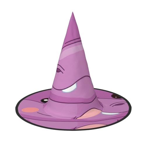 SSIMOO Lila Cartoon-Nilpferd-Halloween-Partyhut, lustiger Halloween-Hut, Kostümzubehör für Halloween-Party-Dekoration von SSIMOO