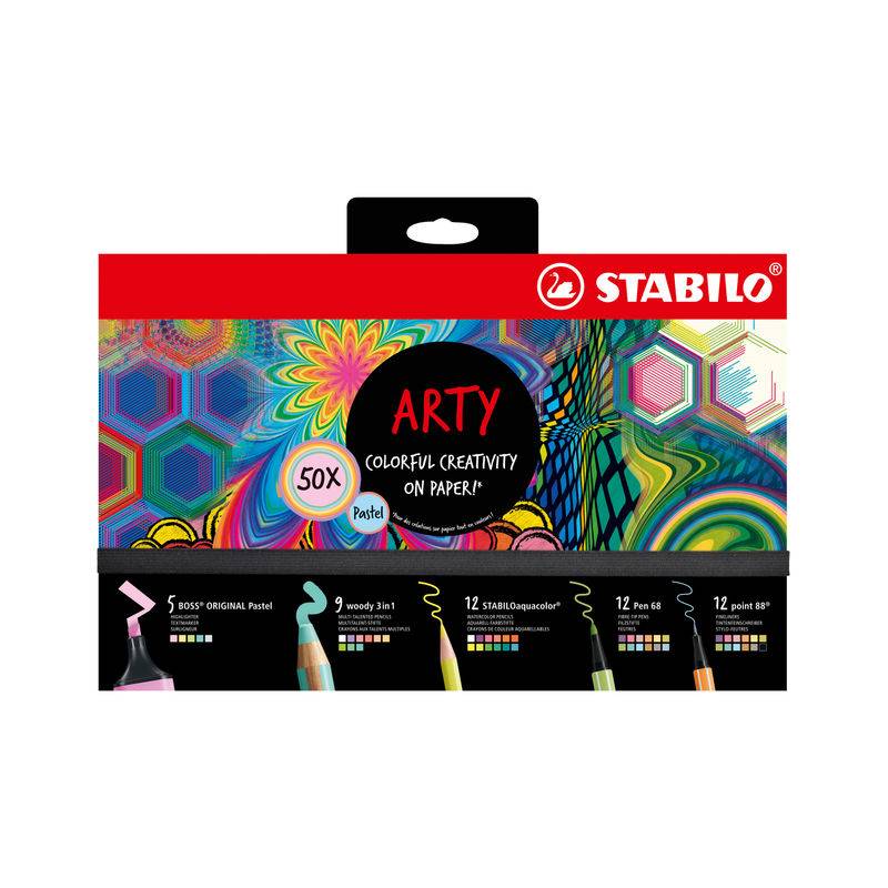 Stifte Set Stabilo® Arty Creative Pastel 50Er-Pack von STABILO®