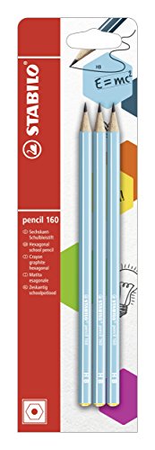 Bleistift - STABILO pencil 160 in blau - 3er Pack - Härtegrad HB von STABILO