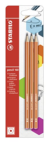 STABILO - Bleistift - pencil 160 in orange - 3er Pack - Härtegrad HB von STABILO