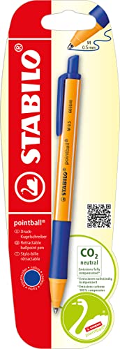 STABILO - Druck-Kugelschreiber - pointball - Einzelstift - blau von STABILO