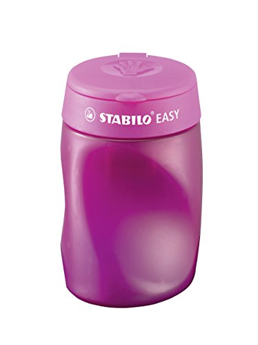 Ergonomischer Dosen-Spitzer für Linkshänder - STABILO EASYsharpener - 3 in 1 - 3x - pink von STABILO