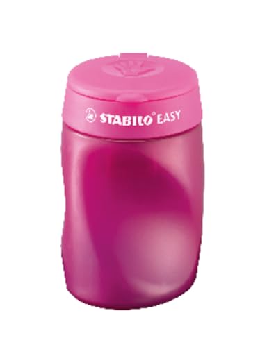 STABILO - Ergonomischer Dosen-Spitzer für Linkshänder - EASYsharpener - 3 in 1 - pink von STABILO