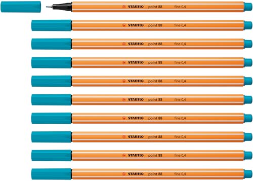 STABILO Fineliner point 88-10er Pack - hellblau von STABILO