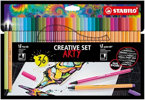 STABILO - Stifte-Set - Creative Set - ARTY - 3gute-Filzstifte und Fineliner von STABILO