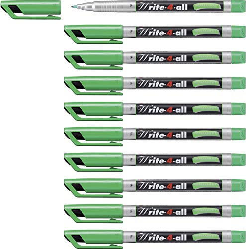 STABILO - Permanent-Marker - Write-4-all - fein - 10er Pack - grün von STABILO