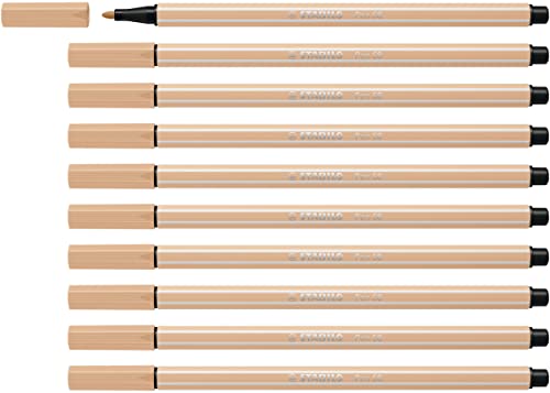 STABILO - Premium-Filzstift - Pen 68-10er Pack - beige von STABILO