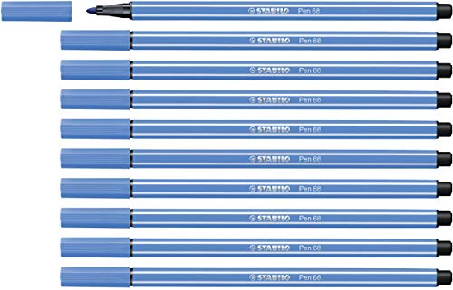 STABILO - Premium-Filzstift - Pen 68-10er Pack - dunkelblau von STABILO