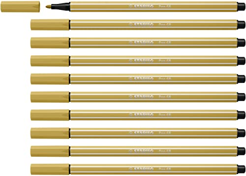 STABILO - Premium-Filzstift - Pen 68-10er Pack - khaki von STABILO