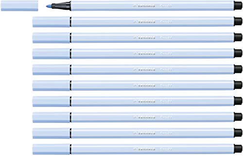 STABILO - Premium-Filzstift - Pen 68-10er Pack - kobaltblau hell von STABILO