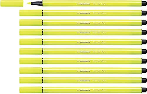 STABILO - Premium-Filzstift - Pen 68-10er Pack - neongelb von STABILO