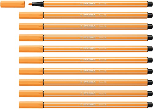 STABILO - Premium-Filzstift - Pen 68-10er Pack - papaya von STABILO