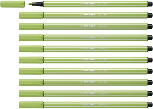 STABILO - Premium-Filzstift - Pen 68-10er Pack - pistazie von STABILO