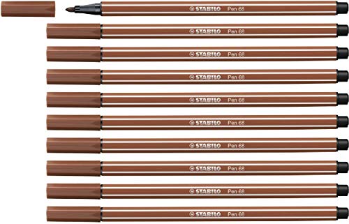 STABILO - Premium-Filzstift - Pen 68-10er Pack - rötel von STABILO