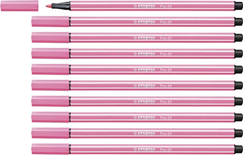 STABILO - Premium-Filzstift - Pen 68-10er Pack - rosa von STABILO