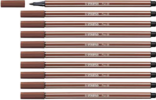 STABILO - Premium-Filzstift - Pen 68-10er Pack - siena von STABILO