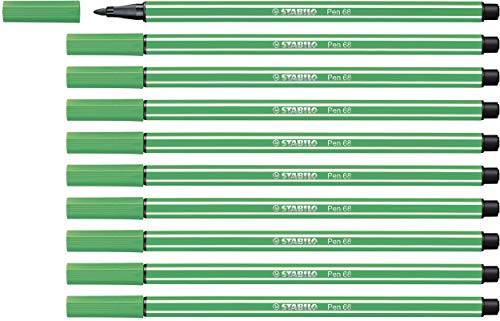 STABILO - Premium-Filzstift - Pen 68-10er Pack - smaragdgrün von STABILO