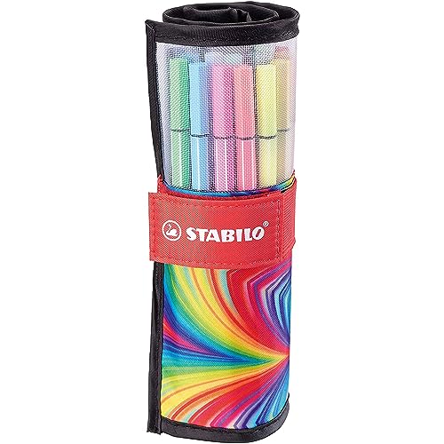 STABILO - Premium-Filzstift - Pen 68 - ARTY - 25er Rollerset - mit 25 verschiedenen Farben von STABILO