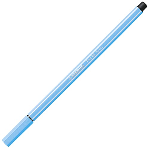 Premium-Filzstift - STABILO Pen 68 - Einzelstift - neonblau von STABILO