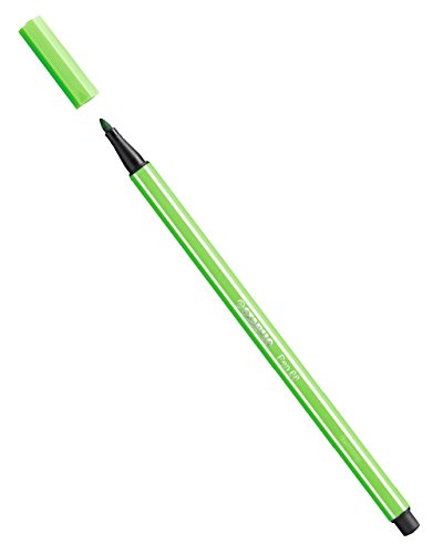 STABILO EASYcolors 6 Filzstifte, Zeichnung Pen 68 pte Keilspitze Durchschnitt 1 mm grün Blatt von STABILO