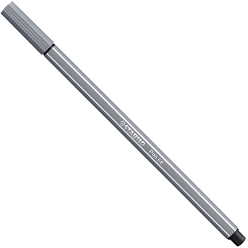 STABILO Filzstift Pen 68 dunkelgrau 1mm Farbe 96 von STABILO