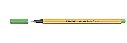 STABILO Fineliner point 88, Strichstärke: 0,4 mm, neongrün VE=3 von STABILO