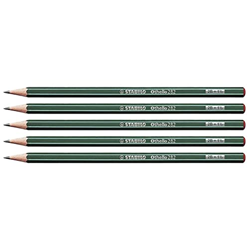 STABILO Othello Bleistifte, sechseckig, 2B, 5 Stück von STABILO